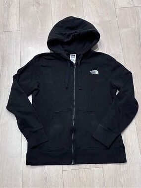 The North Face Black Zip-Up Hoodie with graphic back